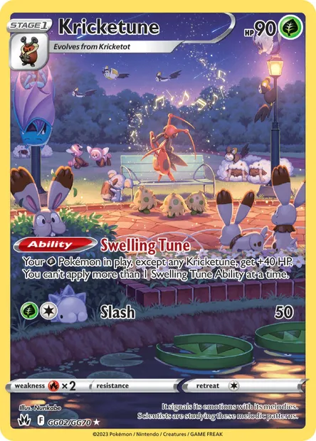 Kricketune, Pokémon card CRZ GG02 — Crown Zenith set