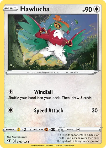 Hawlucha, Pokémon card RCL 148 — Rebel Clash set