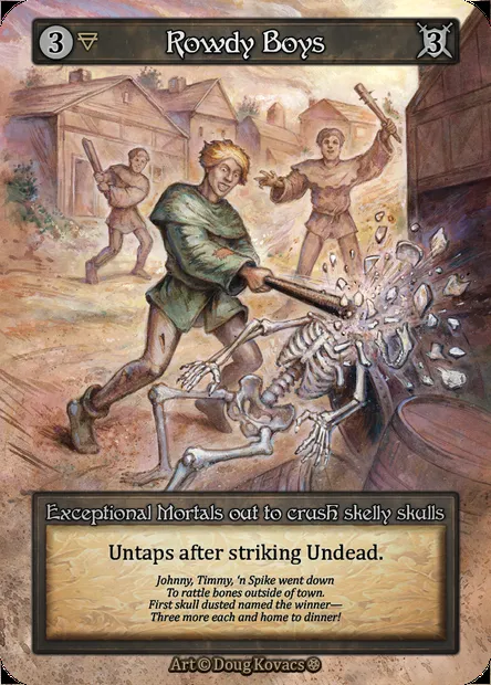 Rowdy Boys, carte Sorcery GOT 159 — extension Gothic