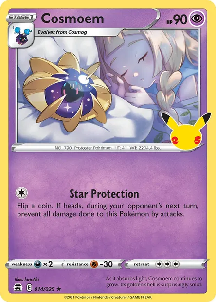 Cosmoem, Pokémon card CEL 14 — Celebrations set