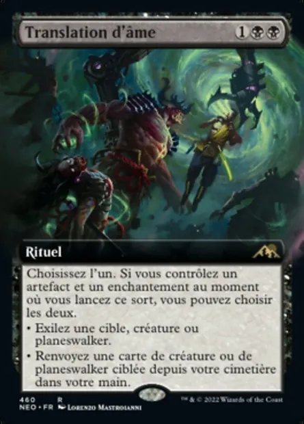 Translation d'âme, carte Magic NEO 460 — extension Kamigawa: La Dynastie Néon