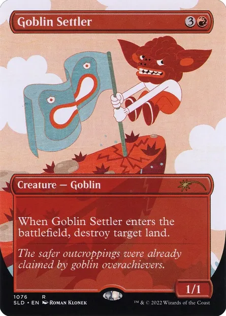Goblin Settler, Magic card SLD 1076 — Secret Lair Drop set