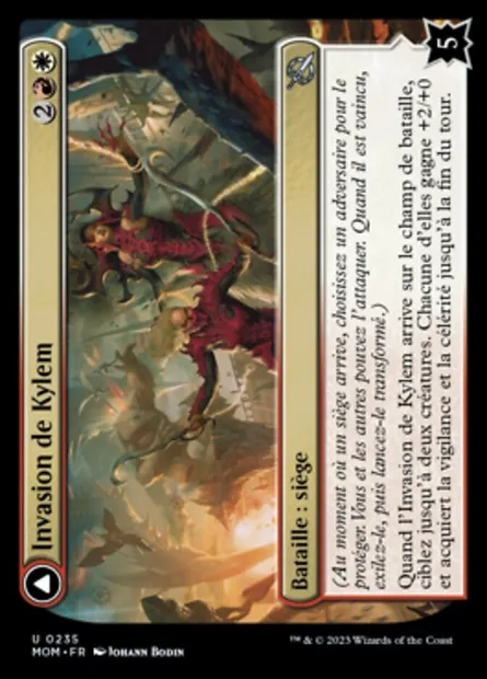 Invasion de Kylem // Binomes de la Lice de la Bravoure, carte Magic MOM 235 — extension L'invasion des machines
