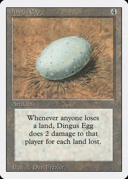 OEuf de Dingus, carte Magic 3ED 244 — extension Revised Edition