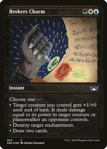 Brokers Charm, Magic card SNC 363 — Streets of New Capenna set