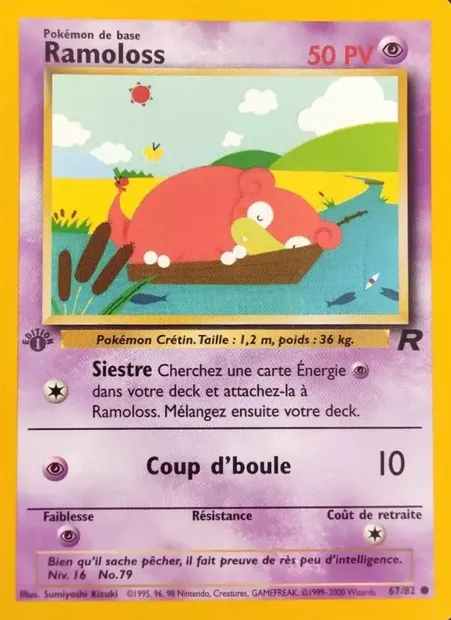 Ramoloss, carte Pokémon TR 67 — extension Team Rocket