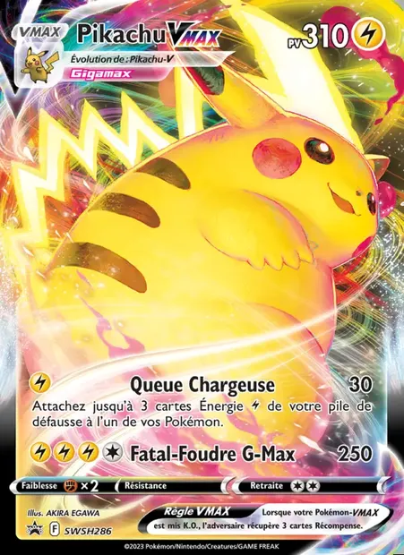 Pikachu VMAX, carte Pokémon SWSH 286 — extension Promo SWSH
