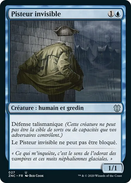 Pisteur invisible, carte Magic ZNC 27 — extension Zendikar Rising Commander