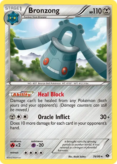 Bronzong, Pokémon card NXD 76 — Next Destinies set