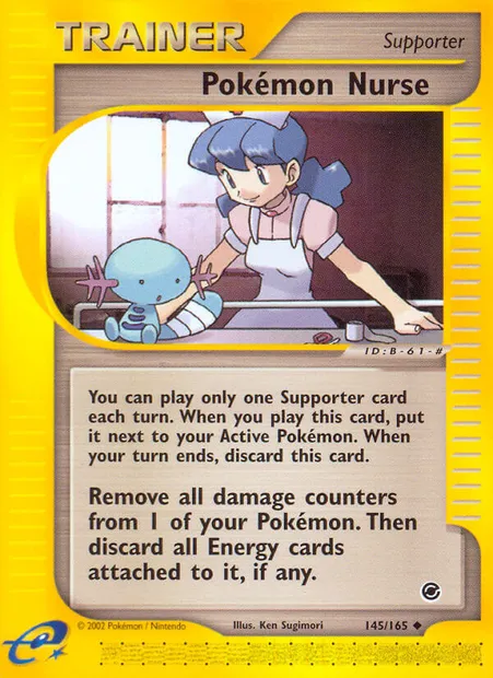 Pokémon Nurse, Pokémon card EX 145 — Expedition Base Set set