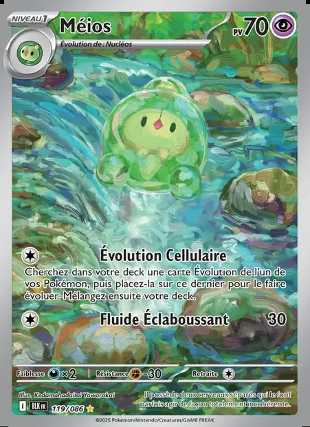 Méios, carte Pokémon BLK 119 — extension Foudre Noire