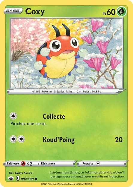 Coxy, carte Pokémon CRE 4 — extension Règne de Glace