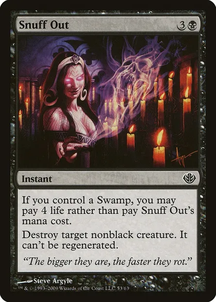 Snuff Out, Magic card DDD 53 — Duel Decks: Garruk vs. Liliana set