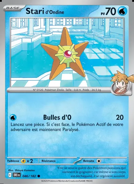 Stari d'Ondine, carte Pokémon DRI 046 — extension Rivalités Destinées
