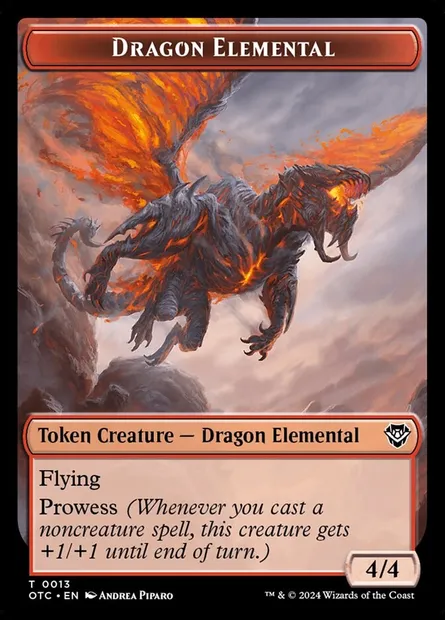 Dragon Elemental, Magic card TOTC 13 — Outlaws of Thunder Junction Commander Tokens set