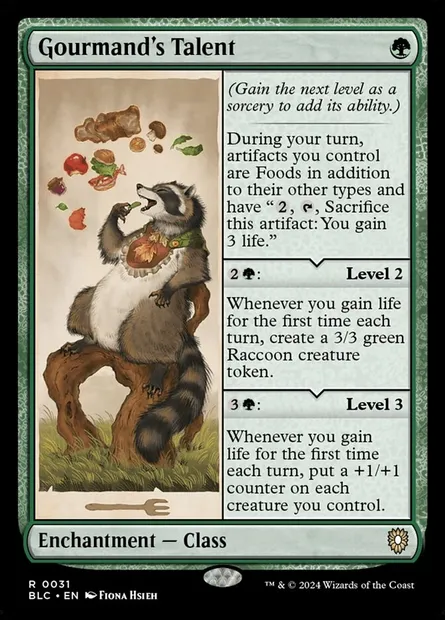 Gourmand's Talent, Magic card BLC 31 — Bloomburrow Commander set
