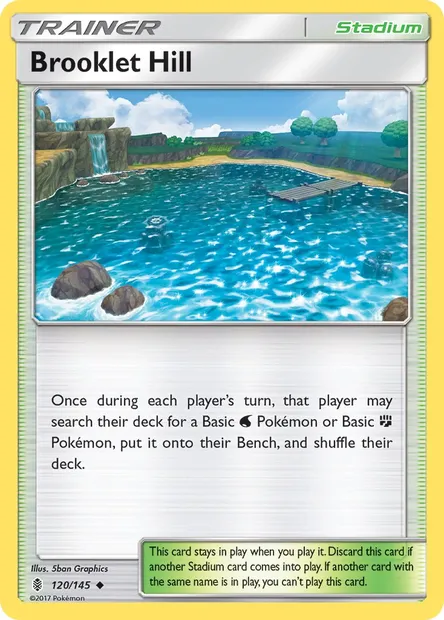 Brooklet Hill, Pokémon card GRI 120 — Guardians Rising set