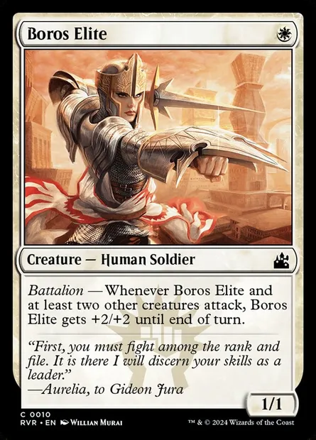 Boros Elite, Magic card RVR 10 — Ravnica Remastered set