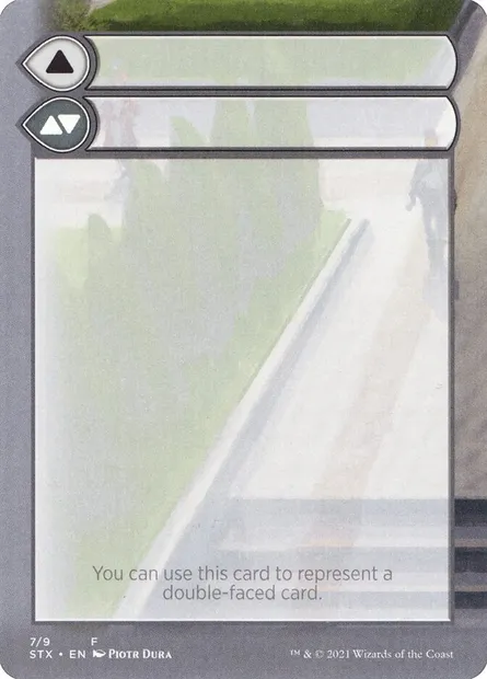 Double-Faced Substitute Card, carte Magic SSTX 7 — extension Strixhaven: School of Mages Substitute Cards