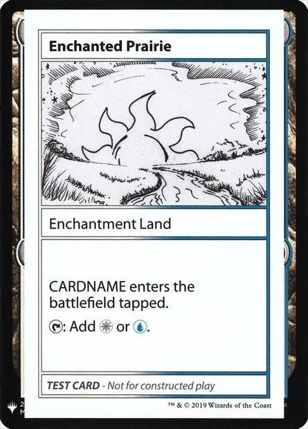Enchanted Prairie, carte Magic CMB1 115 — extension Mystery Booster Playtest Cards 2019