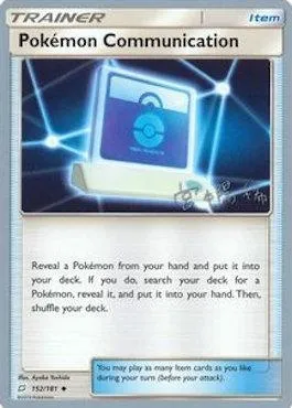 Pokemon Communication, carte Pokémon WCD19 152-2 — extension World Championship Decks 2019