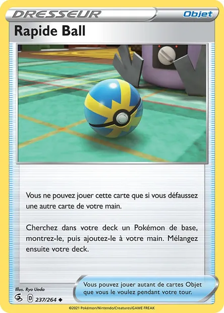 Rapide Ball, carte Pokémon FST 237 — extension Poing de Fusion