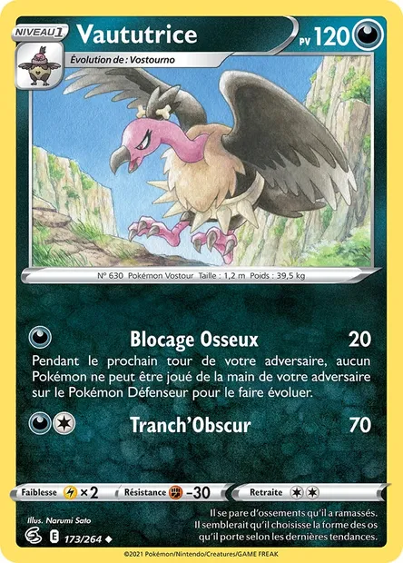 Vaututrice, carte Pokémon FST 173 — extension Poing de Fusion