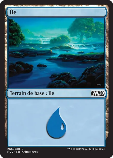 Île, carte Magic M20 265 — extension Core Set 2020