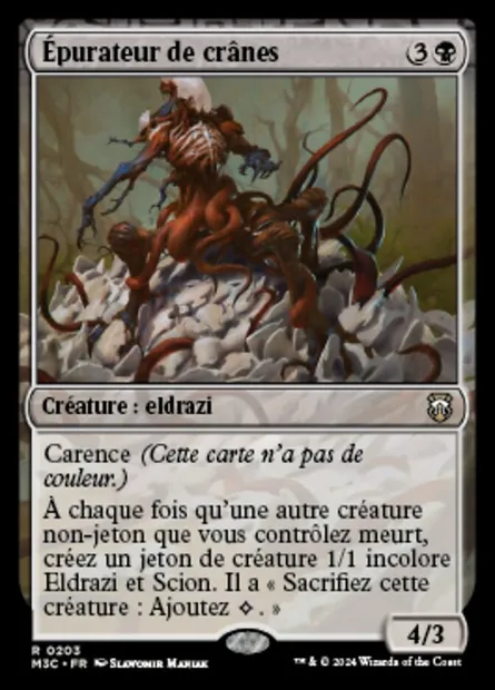 Épurateur de crânes, carte Magic M3C 203 — extension Modern Horizons 3 Commander