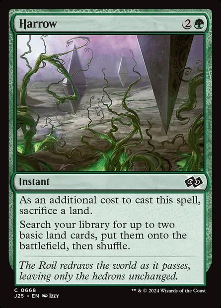 Harrow, Magic card J25 668 — Foundations Jumpstart set