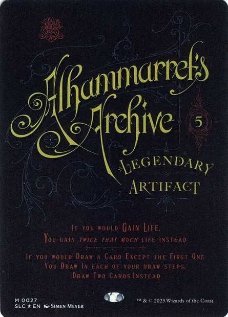 Alhammarret's Archive, Magic card SLC 27 — Secret Lair Countdown set