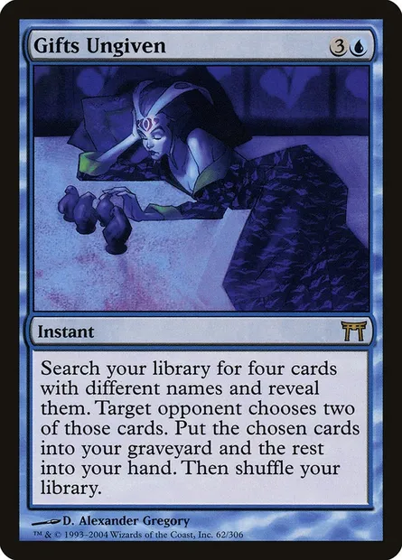 Dons non-donnés, carte Magic CHK 62 — extension Guerriers de Kamigawa