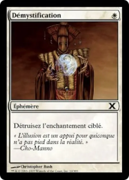 Démystification, carte Magic 10E 14 — extension Dixième édition