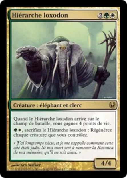 Hiérarche loxodon, carte Magic DDH 15 — extension Duel Decks: Ajani vs. Nicol Bolas