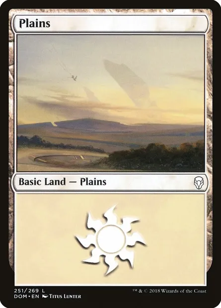 Plains, Magic card DOM 251 — Dominaria set