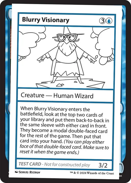 Blurry Visionary, carte Magic MB2 526 — extension Mystery Booster 2