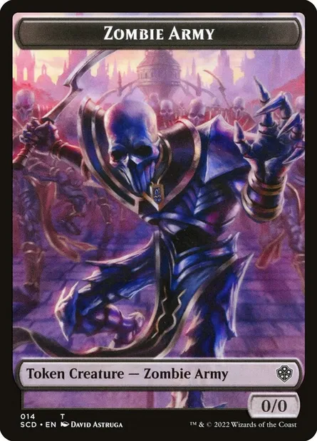 Zombie Army, carte Magic TSCD 14 — extension Starter Commander Deck Tokens