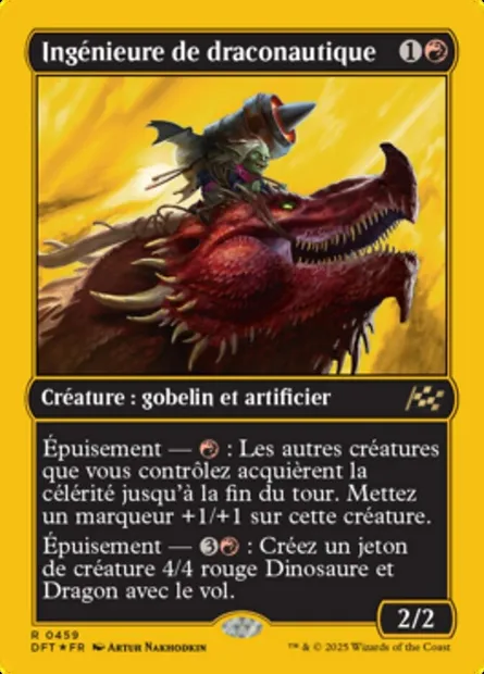 Ingénieure de draconautique, carte Magic DFT 459 — extension Aetherdrift