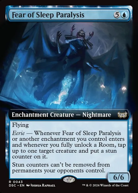 Fear of Sleep Paralysis, Magic card DSC 43 — Duskmourn: House of Horror Commander set