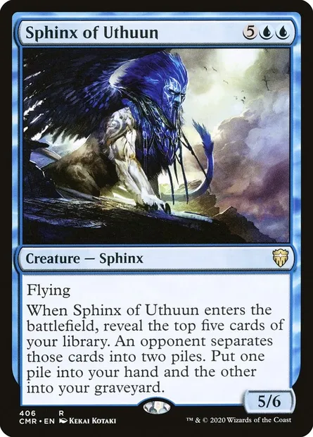 Sphinx of Uthuun, Magic card CMR 406 — Commander Legends set
