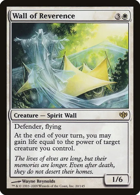 Wall of Reverence, Magic card CON 20 — Conflux set