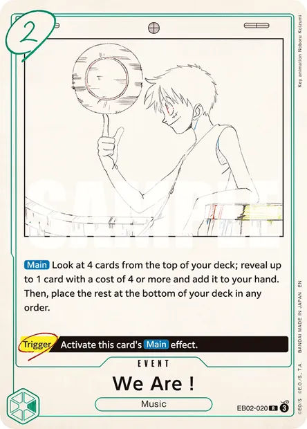 We Are!, One Piece card EB02-020 — Anime 25th Collection set