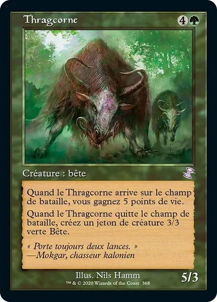 Thragcorne, carte Magic TSR 368 — extension Spirale Temporelle Remastered