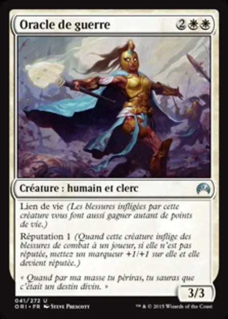 Oracle de guerre, carte Magic ORI 41 — extension Magic Origines