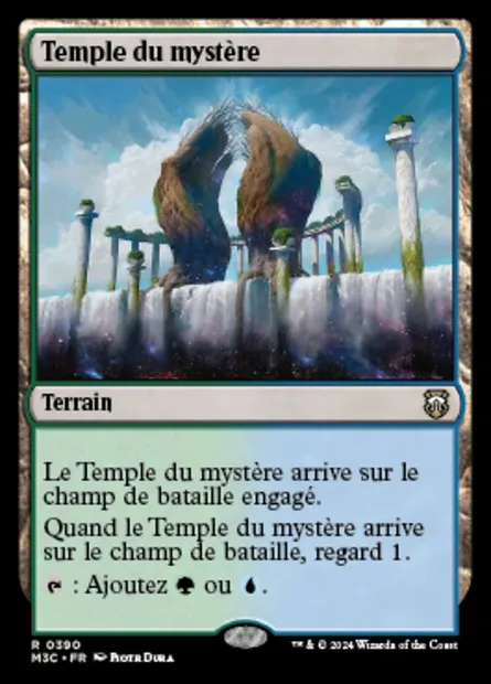 Temple du mystère, carte Magic M3C 390 — extension Modern Horizons 3 Commander