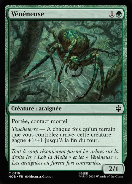 Vénéneuse, carte Magic HOB 116 — extension The Hobbit