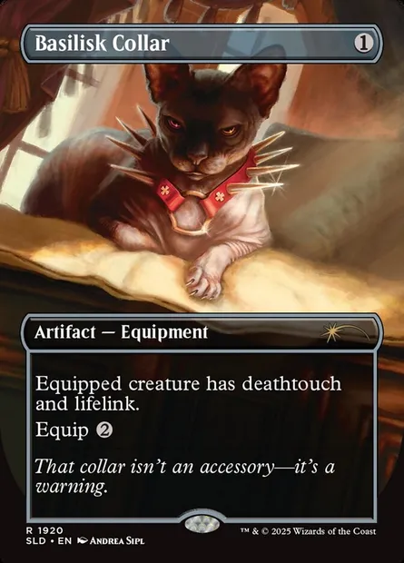 Collier de basilic, carte Magic SLD 1920 — extension Secret Lair Drop