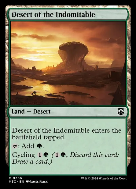 Desert of the Indomitable, Magic card M3C 336 — Modern Horizons 3 Commander set