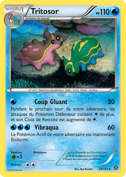 Tritosor, carte Pokémon STS 29 — extension Offensive Vapeur