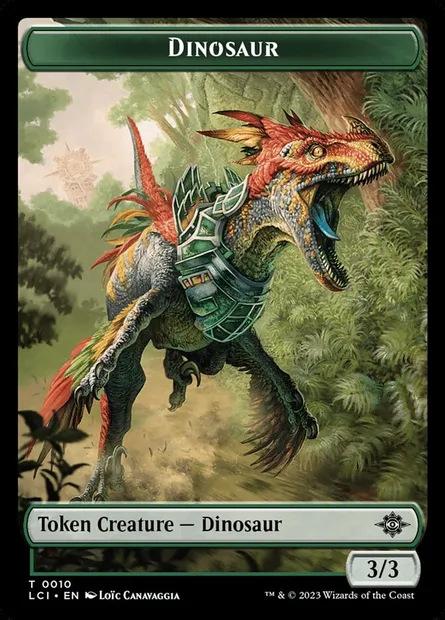 Dinosaur, Magic card TLCI 10 — The Lost Caverns of Ixalan Tokens set